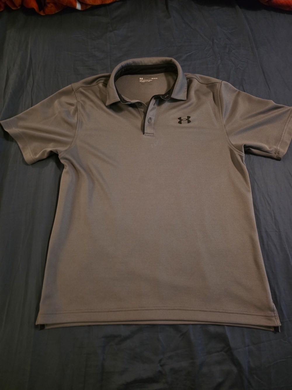 Under Armour Men’s Grey Short-Sleeve Polo Shirt